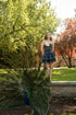 Lovely Tulip Patch Top Navy